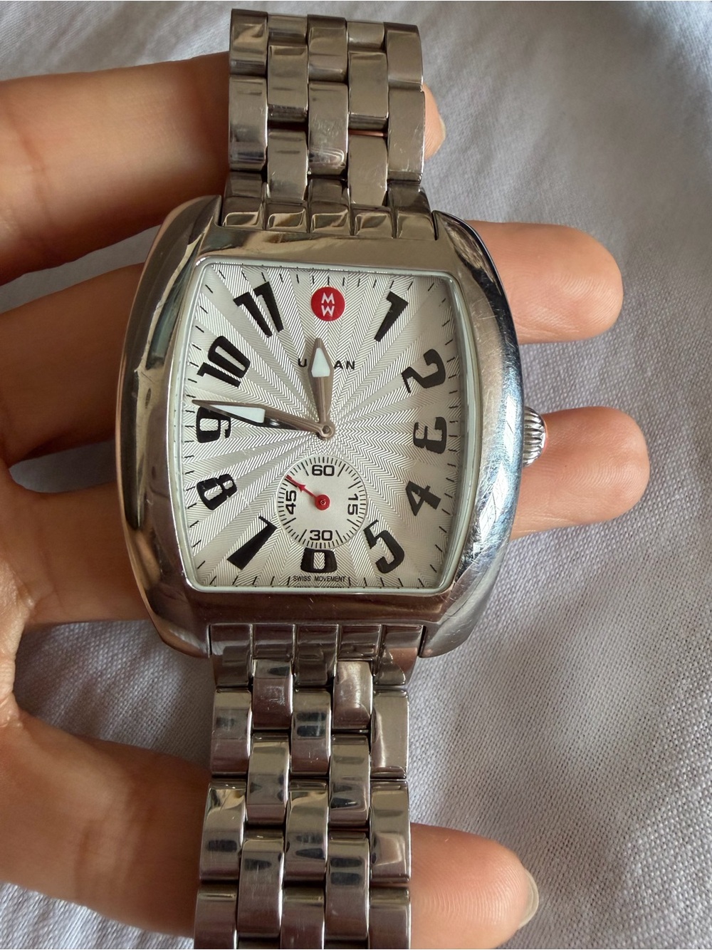Michele Urban Stainless Steel Swiss Watch – 7.25–7.5″